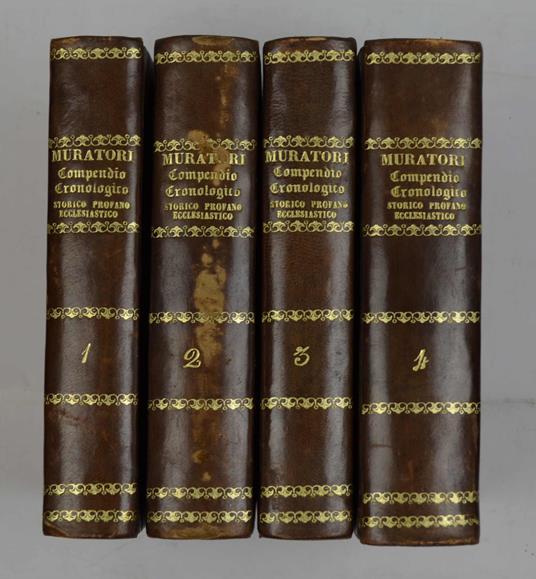 Compendio cronologico storico-profano-ecclesiastico estratto dagli Annali d'Italia di Lodovico Antonio Murtatori… - copertina