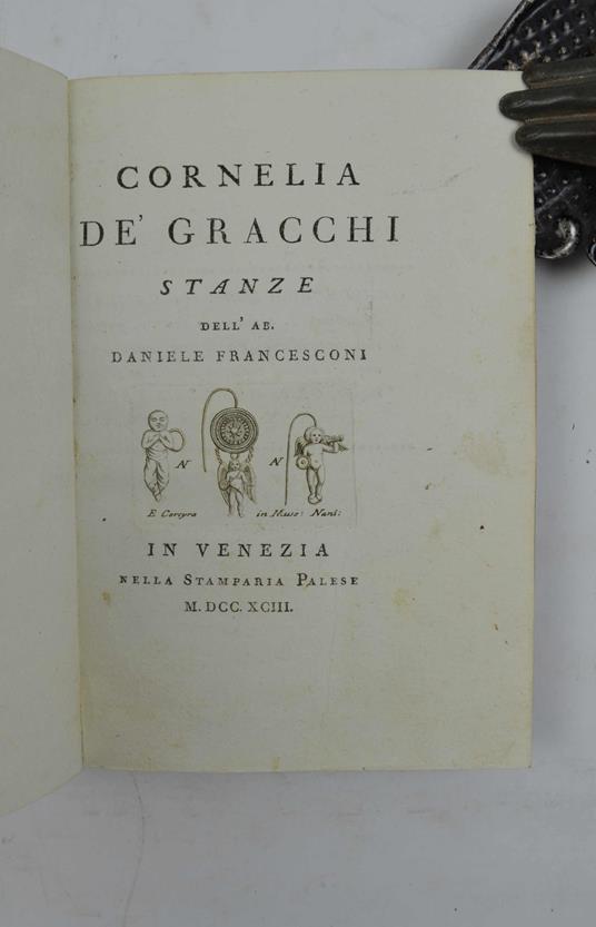 Cornelia de' Gracchi. Stanze… - copertina