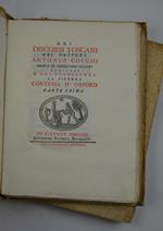Discorsi toscani…