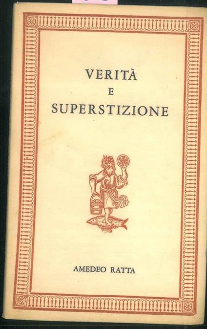 Verità e superstizione - Amedeo Ratta - copertina