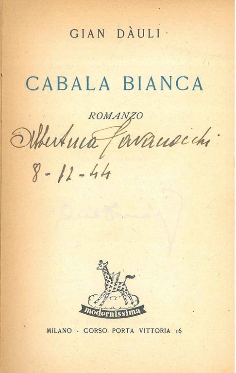 STUDIO BIBLIOGRAFICO ORFEO LIBRERIA ANTIQUARIA S.A.S.