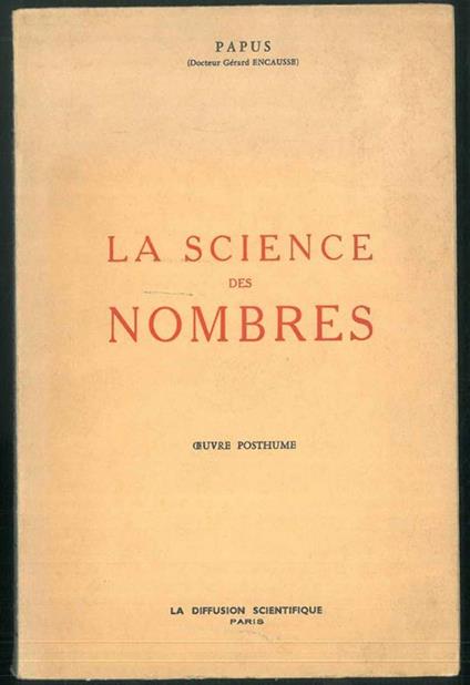 La science des Nombres - copertina