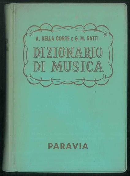 Dizionario di musica - copertina
