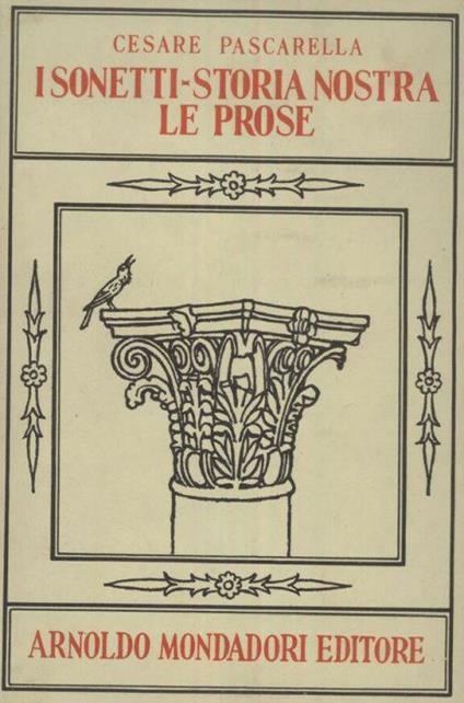 I Sonetti. Storia Nostra. Le Prose - Cesare Pascarella - copertina