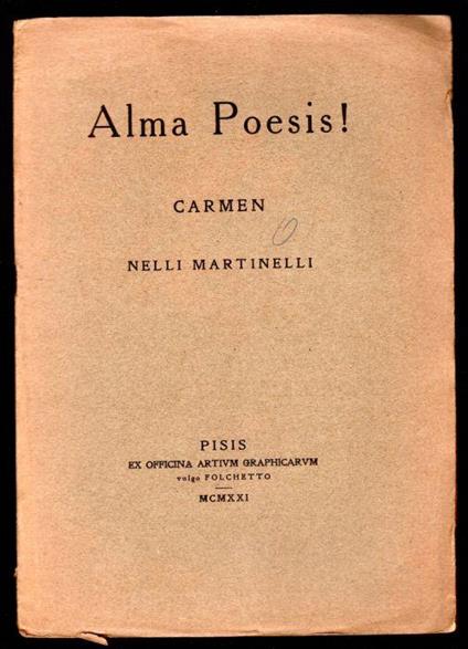 Alma Poesis! - Nello Martinelli - copertina