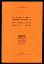 Novissima de Latinis litteris praelectio