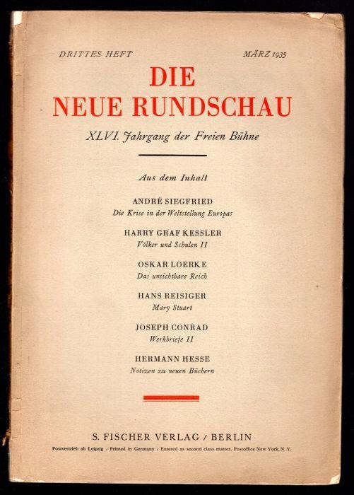 Die Krise in der weltstellung Europas - André Siegfried - copertina