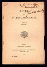 Revue des Etudes Armeniennes Tome IX - Fascicule 1