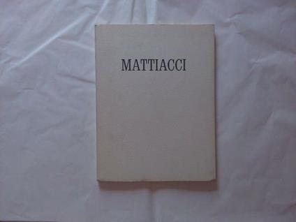 Mattiacci - Alexandre Iolas - copertina