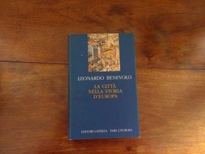 La città nella storia d'Europa - Leonardo Benevolo - copertina
