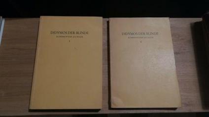 Didymos der blinde. Kommentar zu hiob 2 vol - Albert Henrich - copertina