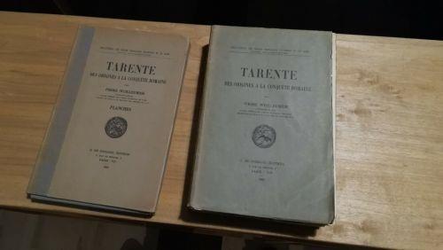Tarente. Des origines a la conquète romaine. 2 vol - Pierre Wuilleumier - copertina
