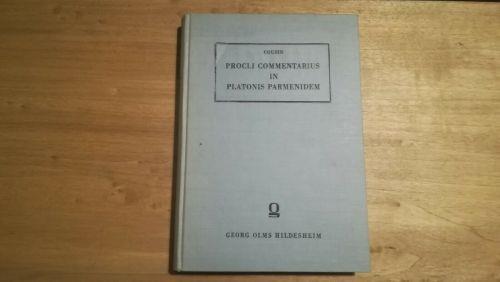 Procli Commentarius in Platonis Parmenidem Procli philosophi platonici. Opera Inedita par Tertia - Victor Cousin - copertina