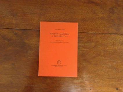 Sonetti maestosi e sentimentali - Gian Piero Bona - copertina