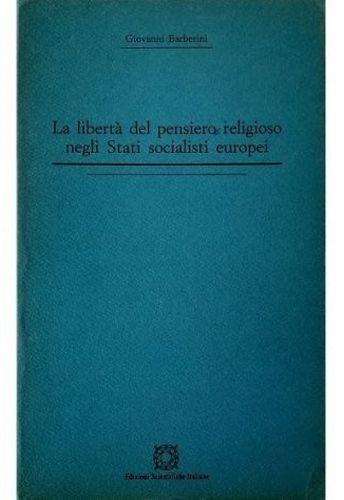La libertà del pensiero religioso negli Stati socialisti europei - Giovanni Barberini - copertina