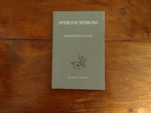 Dialogue des langues - Sperone Speroni - copertina