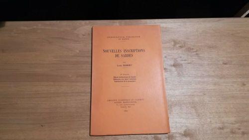 Nouvelles inscriptions de sardes - Louis Robert - copertina