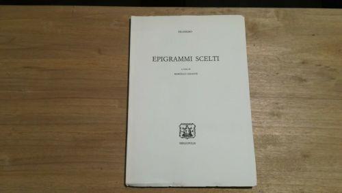 Epigrammi scelti - Filodemo - copertina