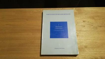 Scritti scelti di Giuliano Bonfante I. Metologia e indoeuropeo - copertina