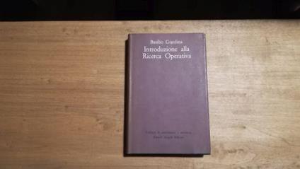 Introduzione alla ricerca operativa - Basilio Giardina - copertina