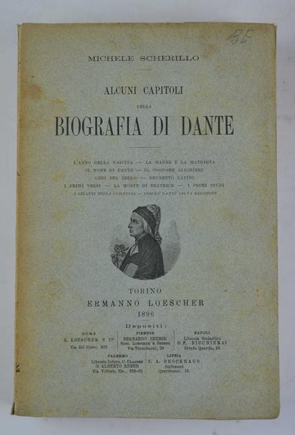 Alcuni capitoli della biografia di Dante… - Michele Scherillo - copertina