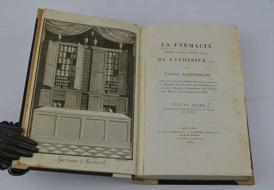 La farmacia descritta secondo i moderni principj di Lavoisier… - Paolo Sangiorgio - copertina