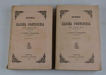 Storia della marina pontificia nel medio evo dal 728 al 1499… - Alberto Guglielmotti - copertina