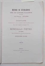 Metodo di ventilazione per le lunghe gallerie proposto dall'Ing. Stamm