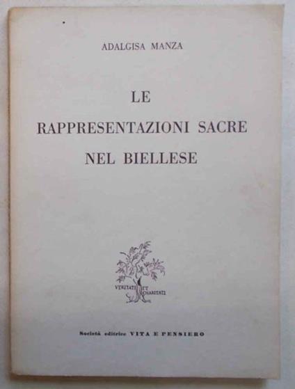 Le rappresentazioni sacre nel Biellese - Adalgisa Manza - copertina