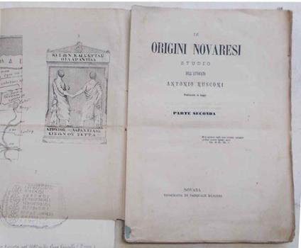 Le origini novaresi. Parte seconda - Antonio Rusconi - copertina
