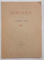 Bibiana e l'anno 1706. Contributo alla storia dell'assedio e battaglia di Torino