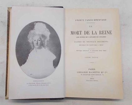 La morte de la Reine. (Les suites de l'affaire du Collier) - Frantz Funck-Brentano - copertina