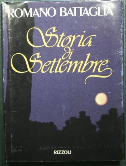 Storia di Settembre - Romano Battaglia - copertina
