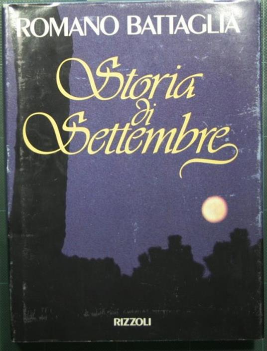 Storia di Settembre - Romano Battaglia - copertina