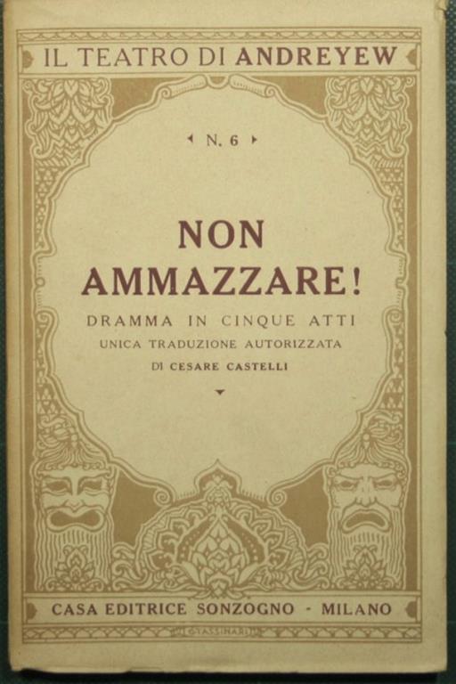 Non ammazzare! - Leonida Andréef - copertina