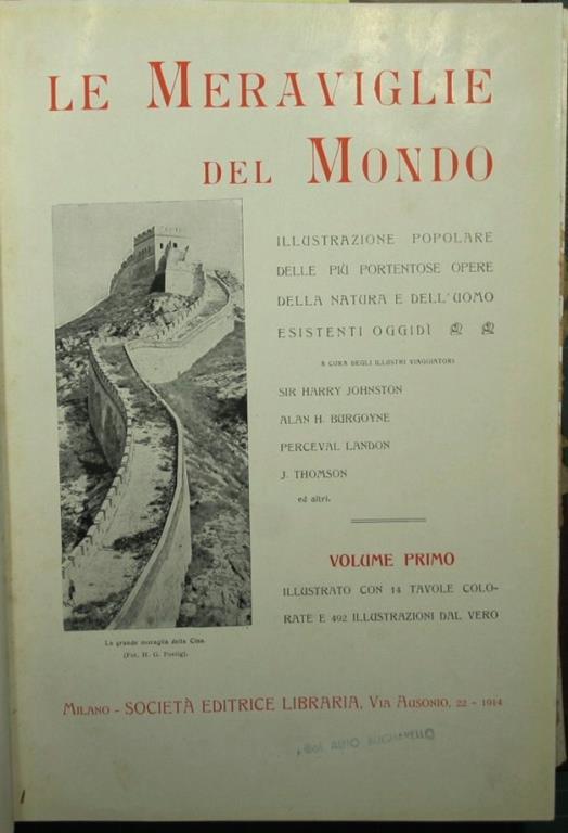 Le meraviglie del mondo - Vol. I - copertina