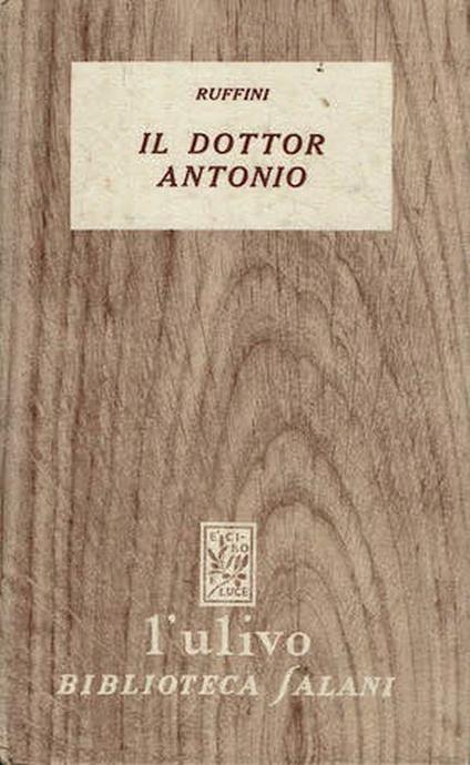 Il dottor Antonio - Giovanni Ruffini - copertina