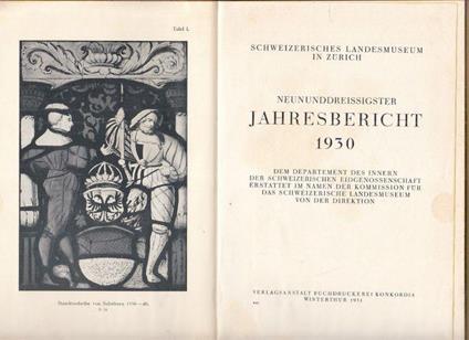 Jahresbericht 1930 - copertina