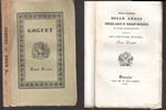 Dell'origine Leggi Arti Scienze Progressi Tomo X