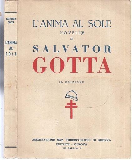 L' Anima Al Sole Novelle - Salvatore Gotta - copertina