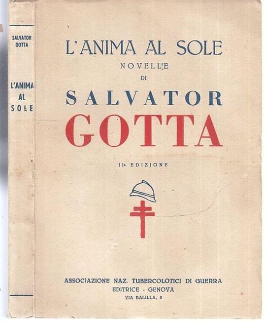 L' Anima Al Sole Novelle - Salvatore Gotta - copertina