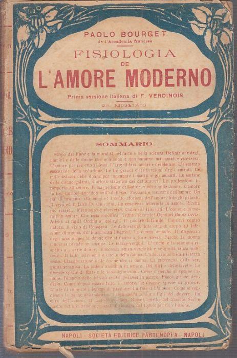 Fisiologia De L'amore Moderna - Paul Bourget - copertina