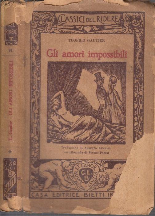 Gli Amori Impossibili - Théophile Gautier - copertina