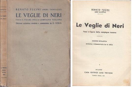 Le Veglie di Neri Toscana - Renato Fuccini - copertina