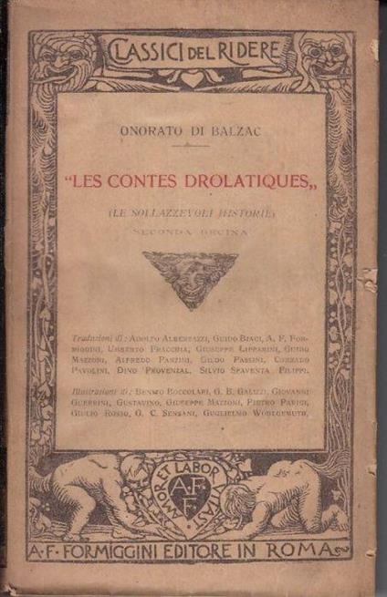 Les Contes Drolatiques - Honoré de Balzac - copertina