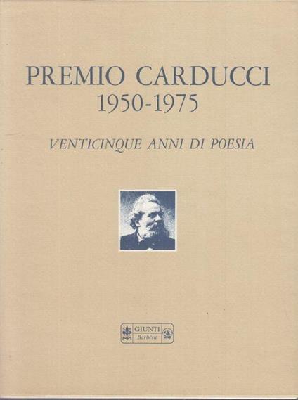 Premio Carducci 1950/1975 - copertina