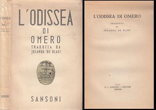 L' Odissea - Omero - copertina