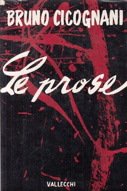 Le Prose - Bruno Cicognani - copertina