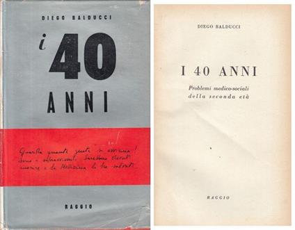 I 40 Anni Probelmi Medico Sociali - Diego Balducci - copertina