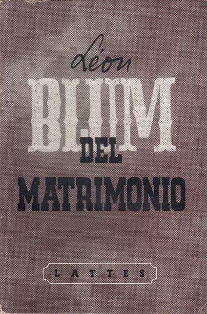Del Matrimonio - Léon Blum - copertina